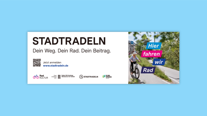 1-C-Ver­sion STADT­RA­DELN Wer­be­ban­ner