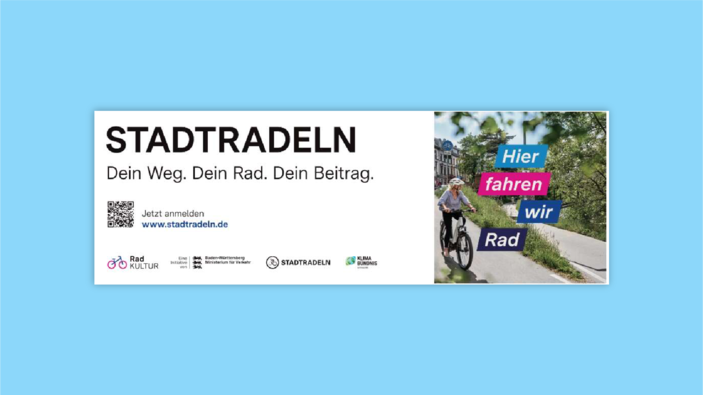 1 A Ver­sion STADT­RA­DELN Wer­be­ban­ner