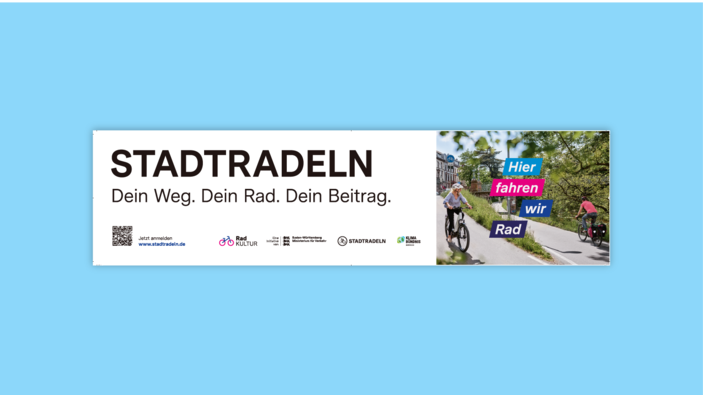 1 D Ver­sion STADT­RA­DELN Wer­be­ban­ner