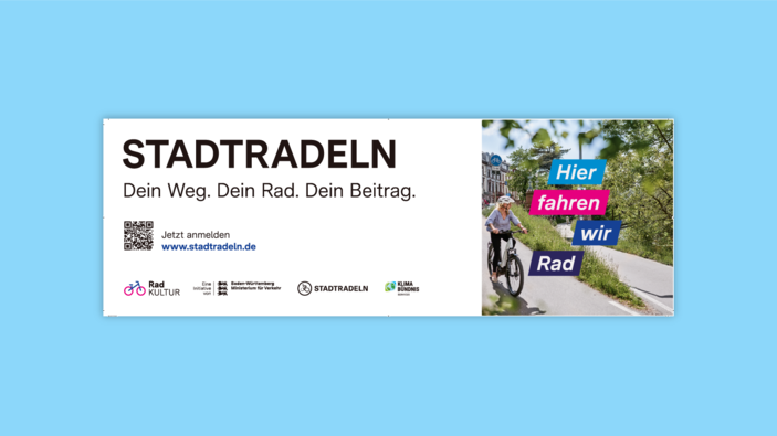 1 C Ver­sion STADT­RA­DELN Wer­be­ban­ner